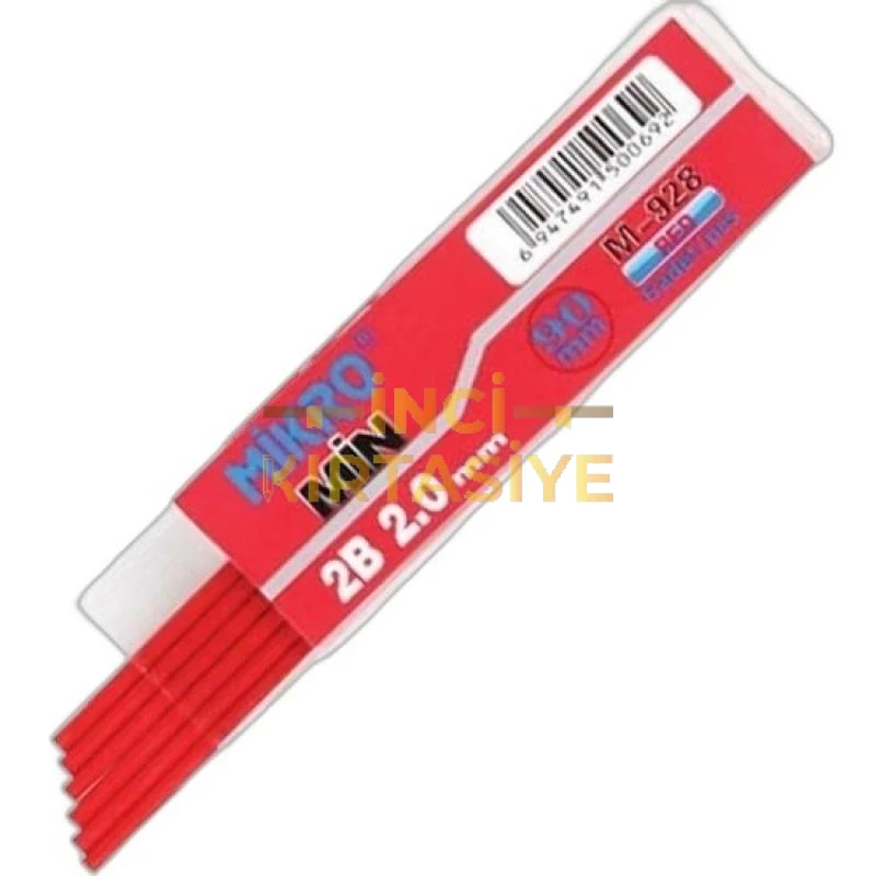 MİKRO M-928 2.0X90MM KURŞUN KALEM UCU KIRMIZI