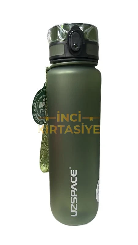 UZSPACE 1000 ML SOFT-TOUCH TRİTAN SU MATARASI YEŞİL