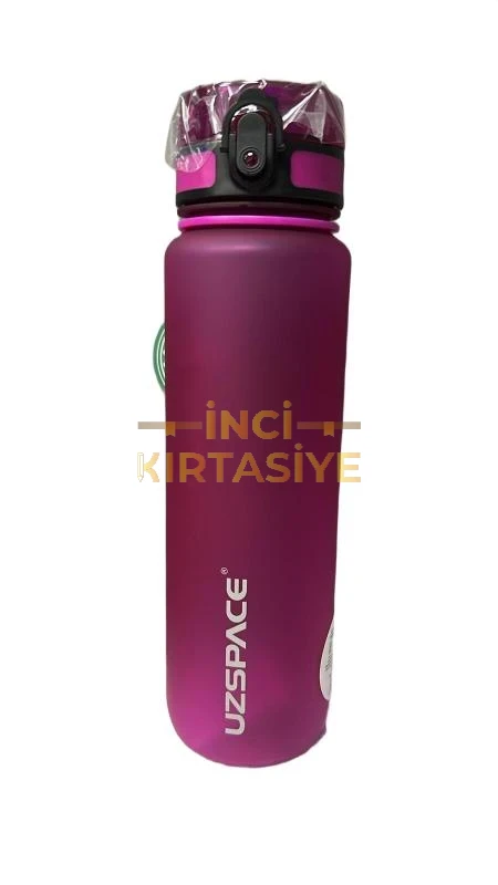 UZSPACE 1000 ML SOFT-TOUCH TRİTAN SU MATARASI FUŞYA PEMBESİ