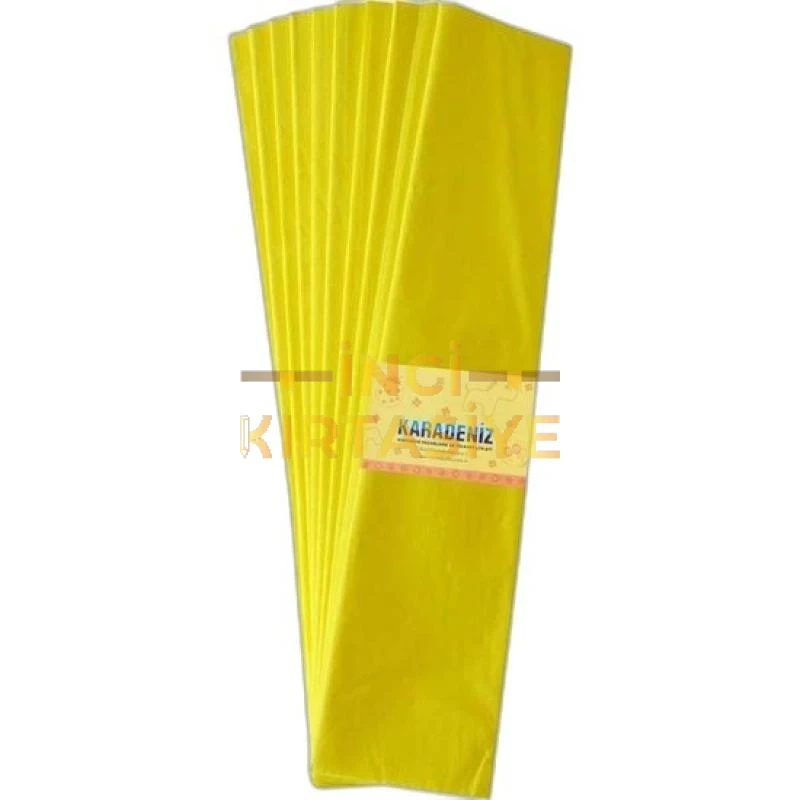 LİNO LÜX KRAPON KAĞIDI SARI  (50X200 CM.)