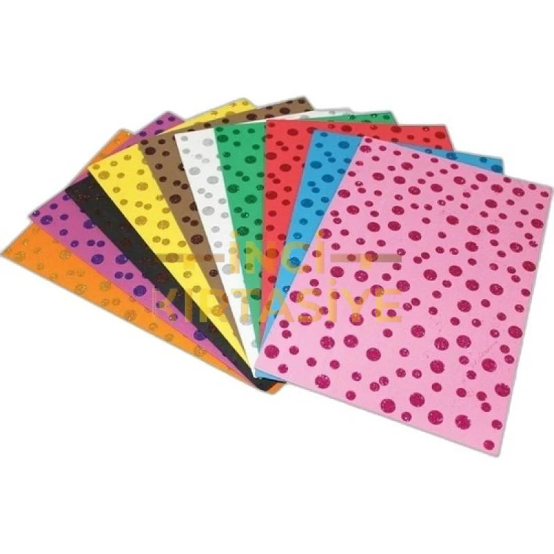 LİNO EVA 20X30 CM.10 RENK 2 MM. SİMLİ NOKTA DESENLİ