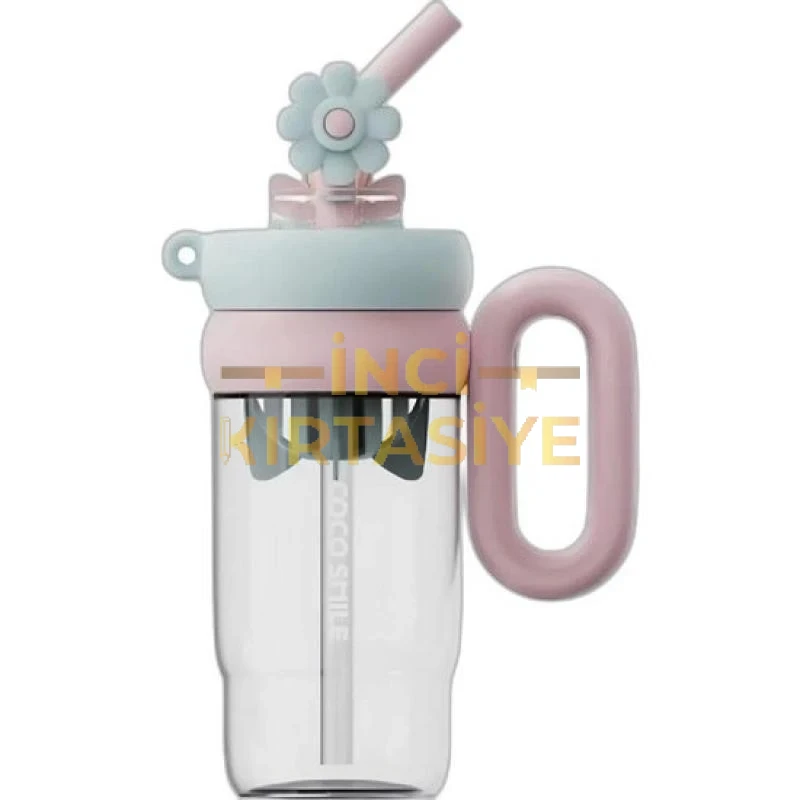VAGONLİFE 1000ML TRİTAN PEMBE-TURKUAZ SU MATARASI