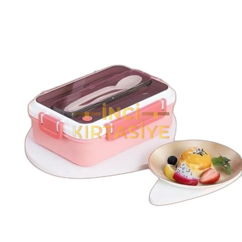 VAGONLIFE 1000 ML. ÇELİK BESLENME KABI PEMBE