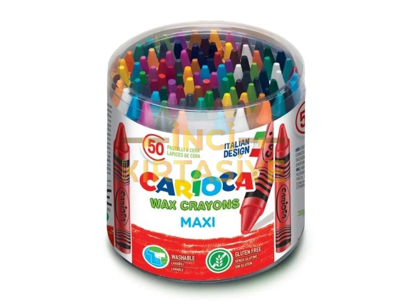 WAX MAXI YIKANABİLİR PASTEL BOYA KALEMİ 50'Lİ