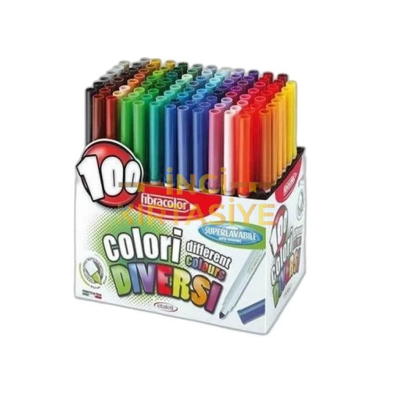 HI-TEXT 100 RENK KEÇELİ KALEM