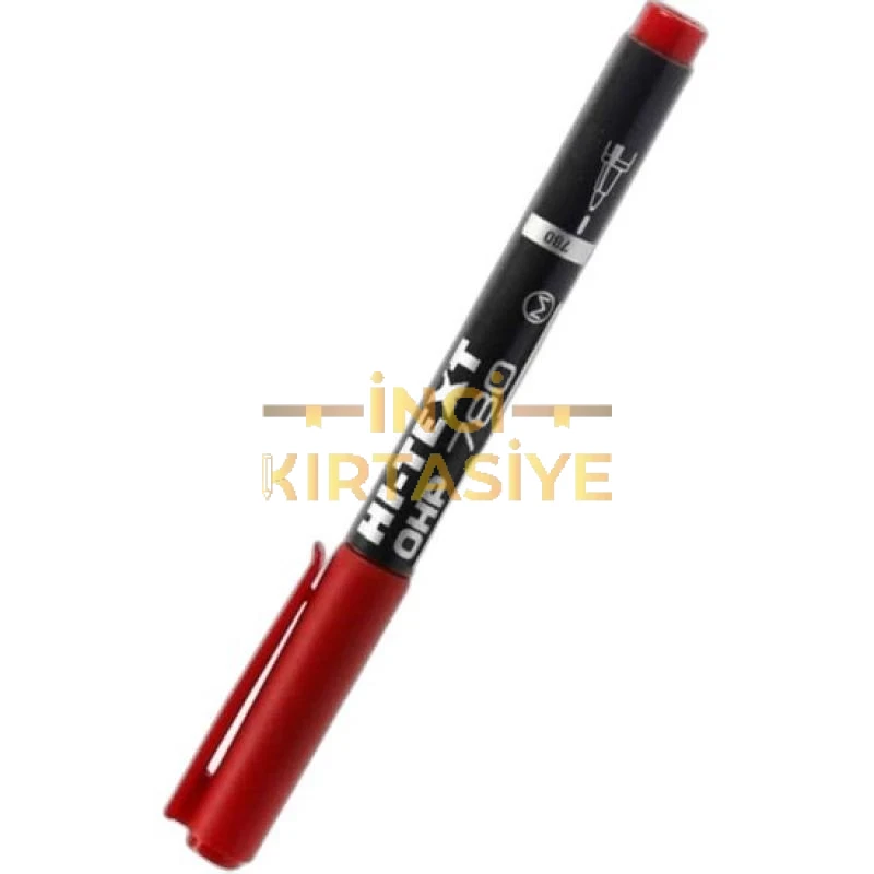 HI-TEXT ASETAT KALEMİ (M) KIRMIZI