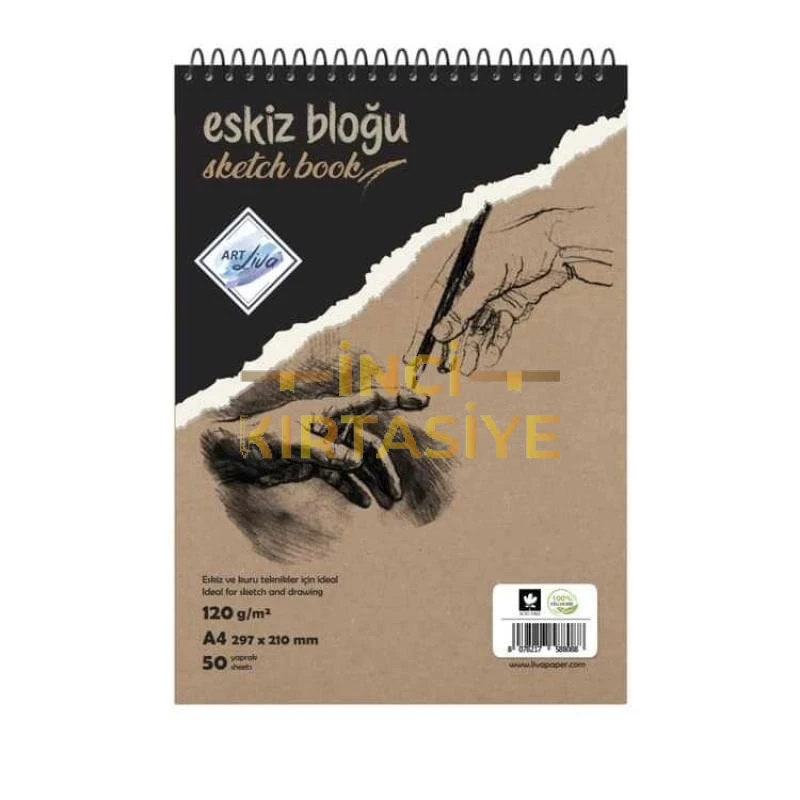 ART LİVA SP A4 120GR 50YP ESKİZ DEFTERİ