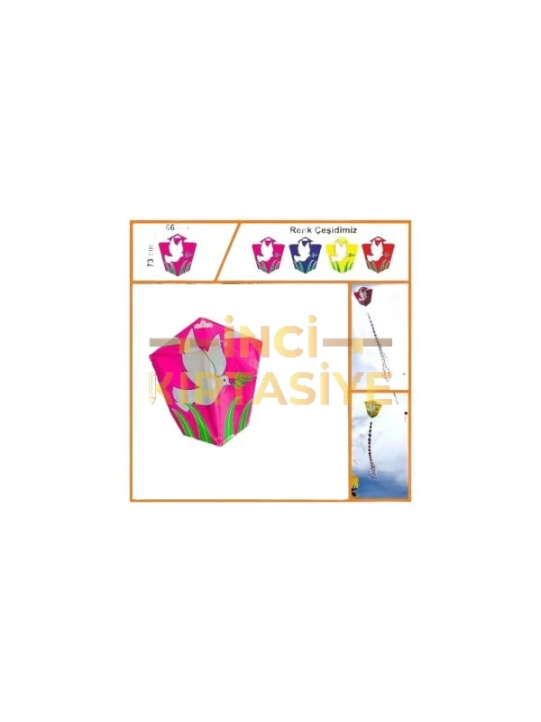 GÜLEN KARIŞIK RENK ELMAS UÇURTMA