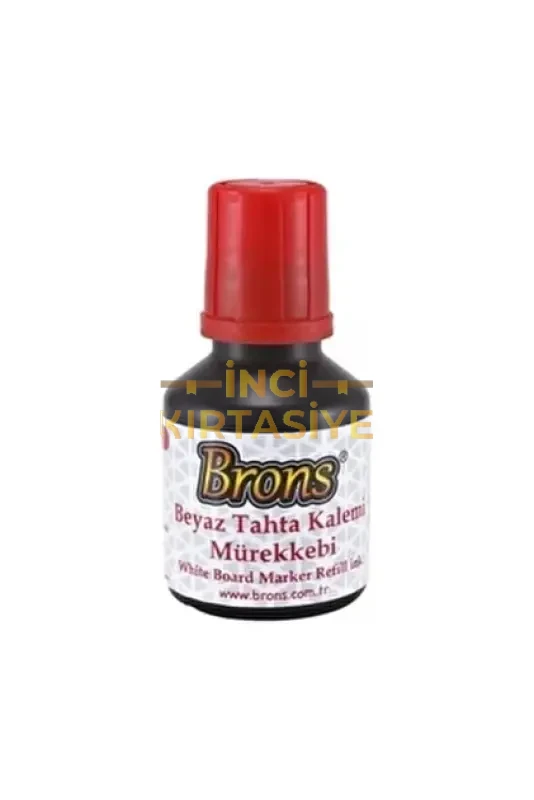 BRONS TAHTA KALEMİ MUREKKEBİ -KIRMIZI 30CC.