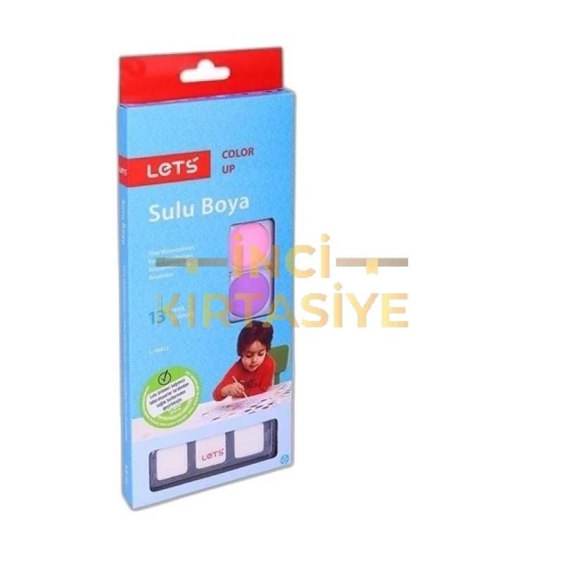 LETS 12  RENK SULU BOYA BÜYÜK BOY