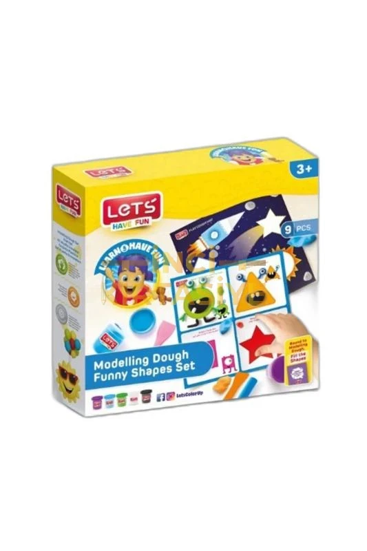 LETS EĞLENCELİ ŞEKİLLER MATI OYUN HAMURU L9010