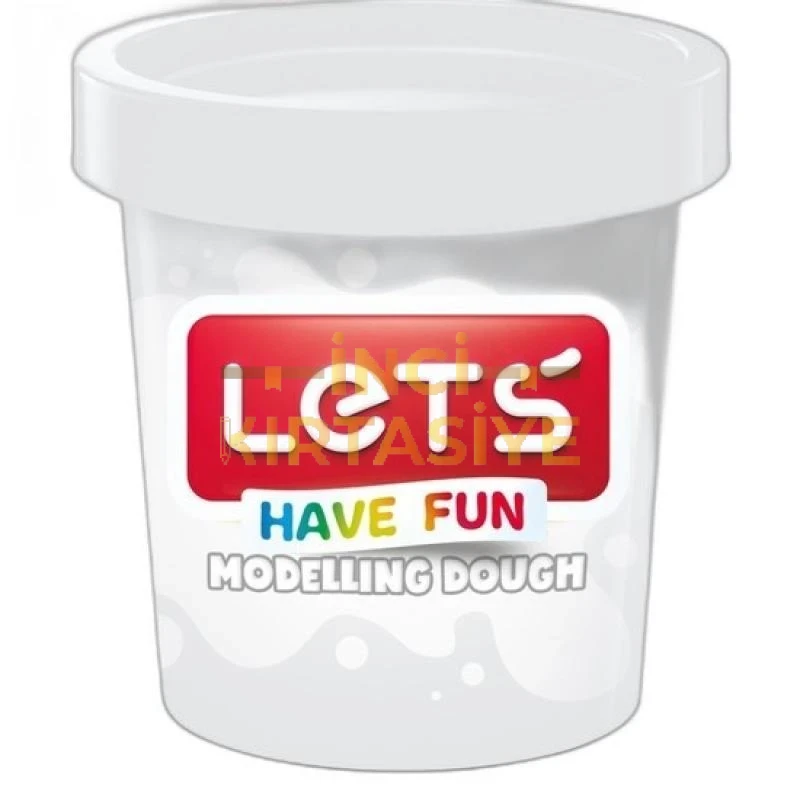LETS TEK RENK  OYUN HAMURU BEYAZ 150 GR.
