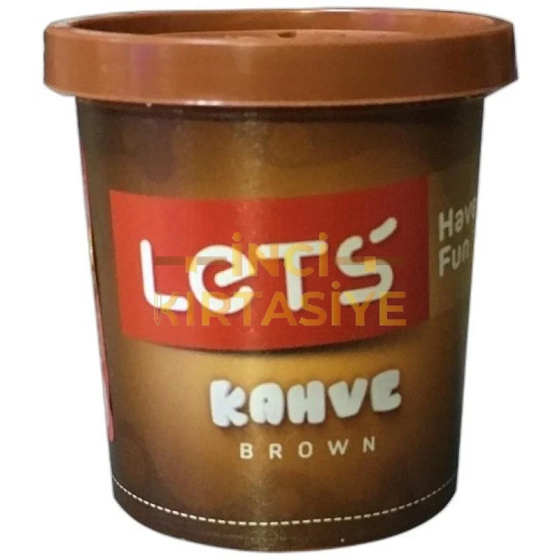 LETS TEK RENK  OYUN HAMURU KAHVERENGİ 150 GR.