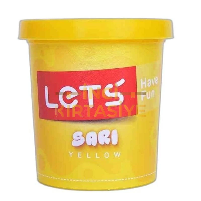 LETS TEK RENK  OYUN HAMURU NEON SARI 150 GR.