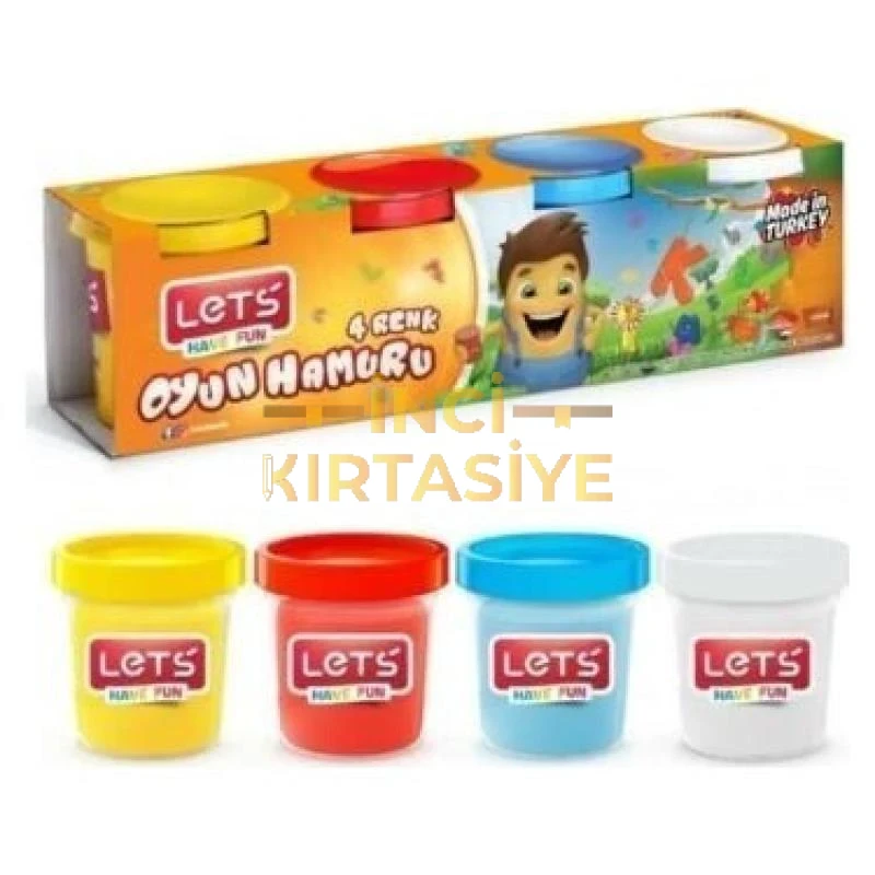 LETS OYUN HAMURU 4LÜ 460 GR NORMAL RENKLER