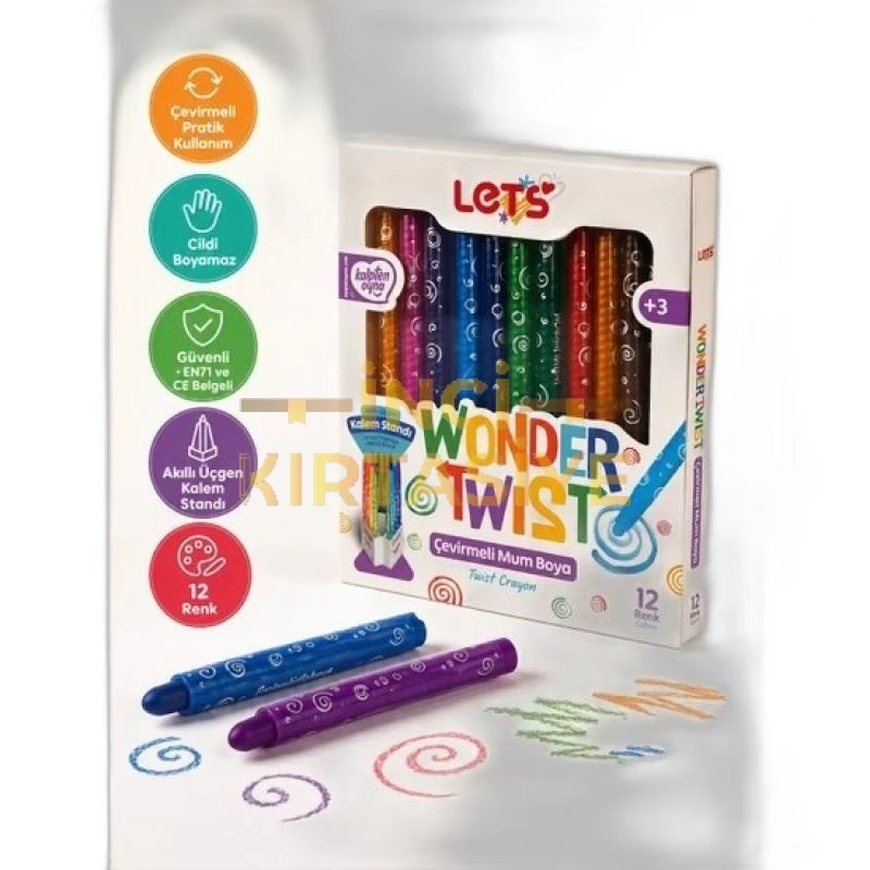 LETS L03008 MUM BOYA ÇEVİRMELİ 12 RENK WONDER TWİST