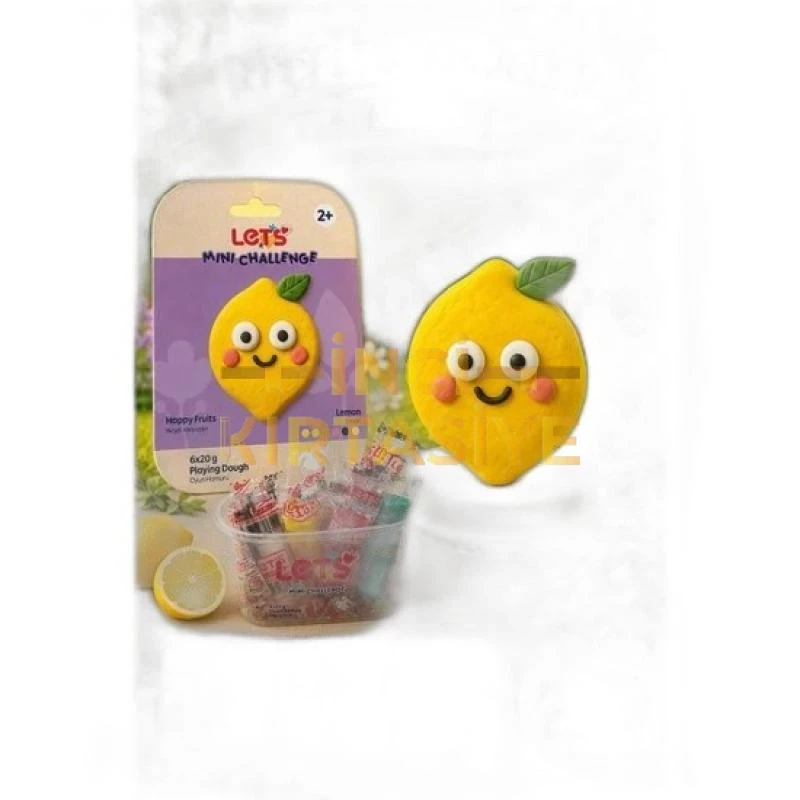 LETS OYUN HAMURU NEŞELİ MEYVELER LİMON 6 RENK 120G