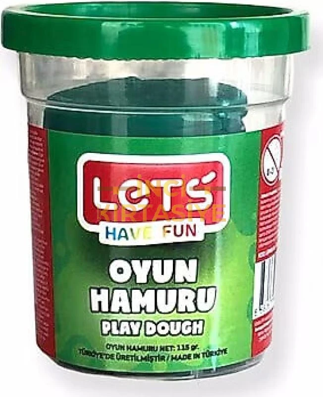 LETS OYUN HAMURU TEK RENK YEŞİL 115 GR