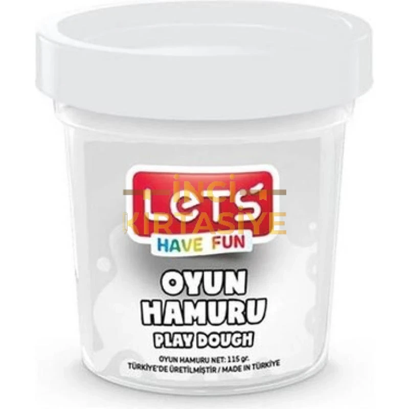LETS OYUN HAMURU TEK RENK BEYAZ 115 GR