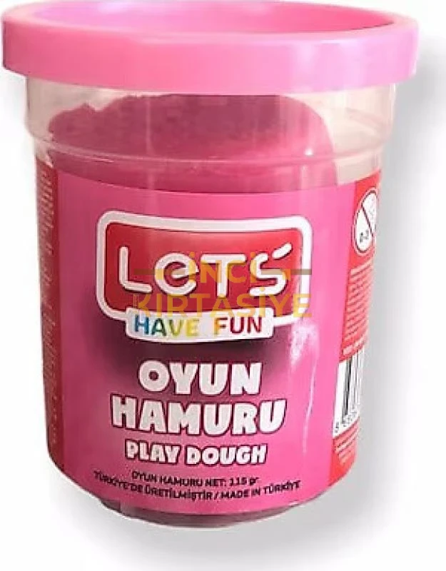 LETS OYUN HAMURU TEK RENK PEMBE 115 GR