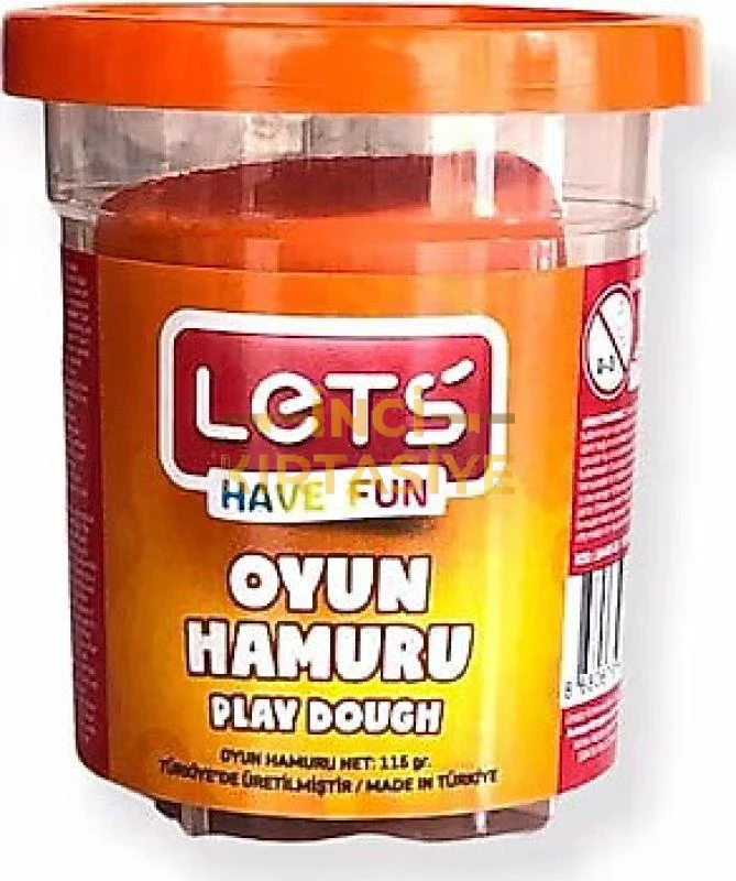 LETS OYUN HAMURU TEK RENK TURUNCU 115 GR