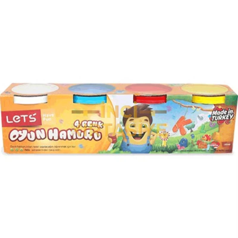 LETS OYUN HAMURU 12 PARÇA KALIPLI 4LÜ OYUN HAMURU