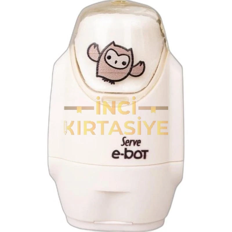 SERVE E-BOT SİLGİLİ KALEMTRAŞ BEYAZ
