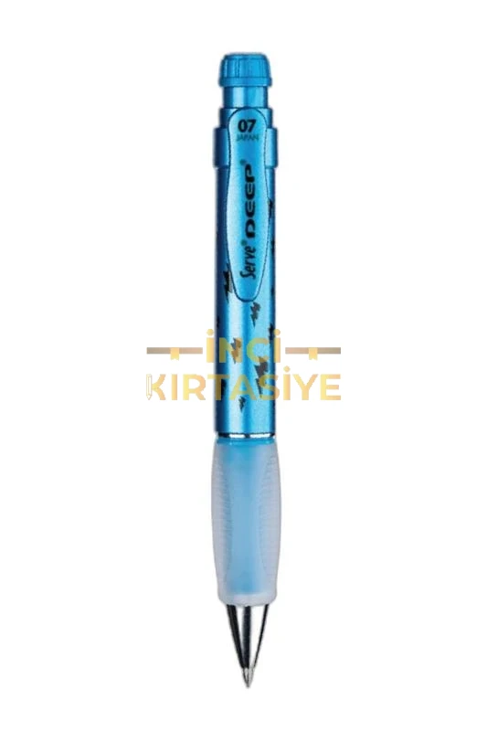 SERVE DEEP DESENLİ MEKANİK 0,7 VERSATİL KALEM METALİK BLUE-FLASH