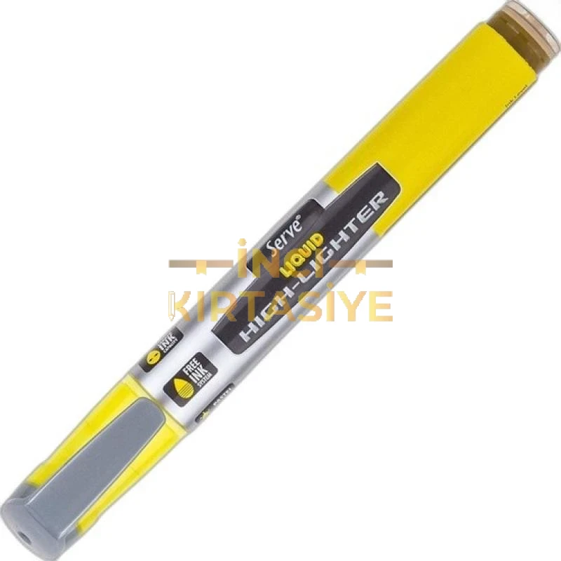 SERVE LİKİT İŞARETLEME KALEMİ PASTEL SARI