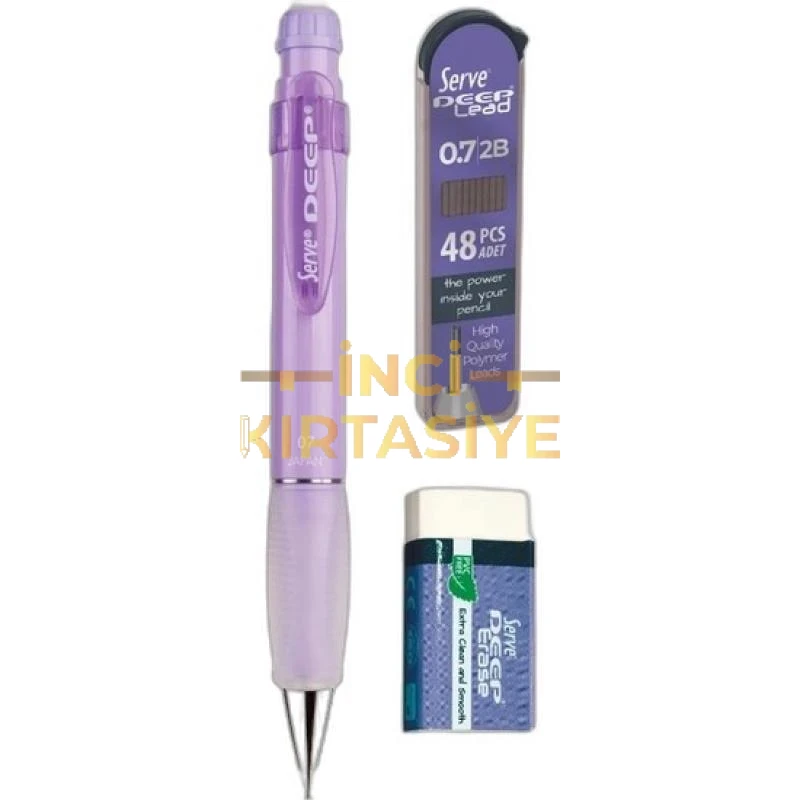 SERVE DEEP 3İN1 PAKET 0,7MM VERSATİL KALEM LACİVERT
