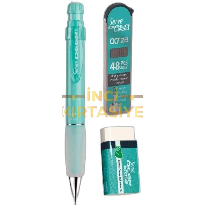 SERVE DEEP 3İN1 PAKET 0,7MM VERSATİL KALEM KOYU YEŞİL