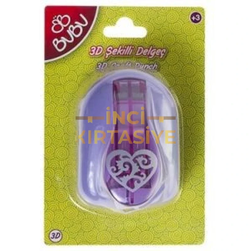 BU-BU ŞEKİLLİ 3D DELGEÇ KALP