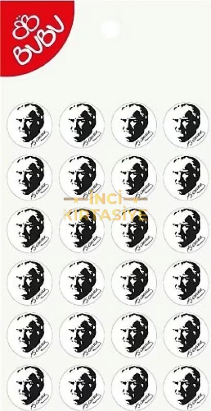 BU-BU LÜX EPOXY STICKER ATATÜRK 2CM (NET)