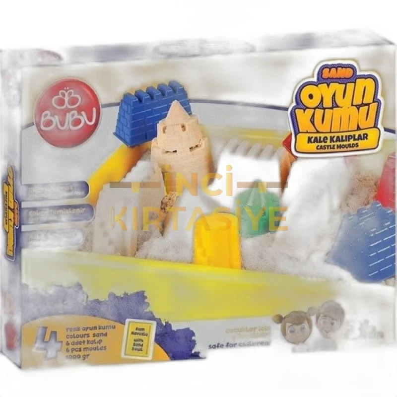 BU-BU OYUN KUMU BÜYÜK HAVUZLU KALE KALIPLAR 1000 GR.