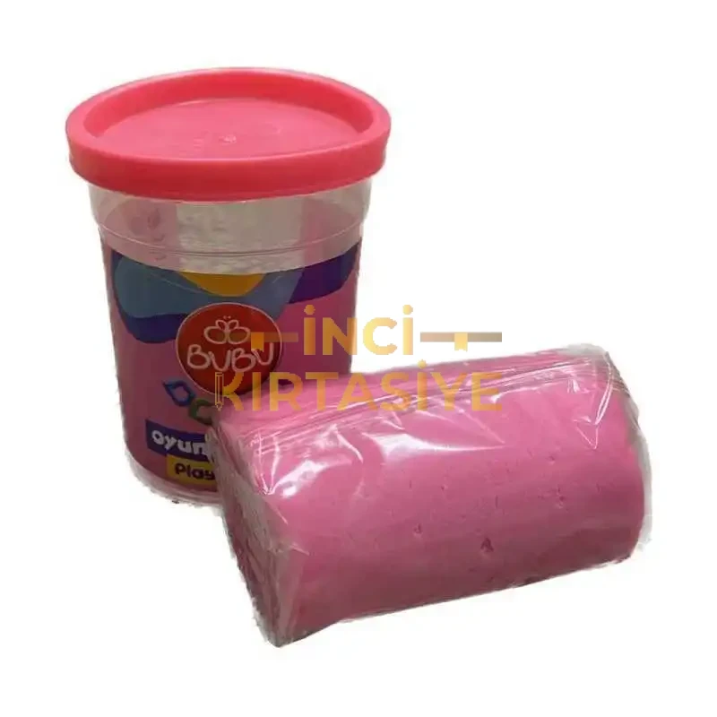BU-BU OYUN HAMURU TEK RENK PEMBE 125 GR.