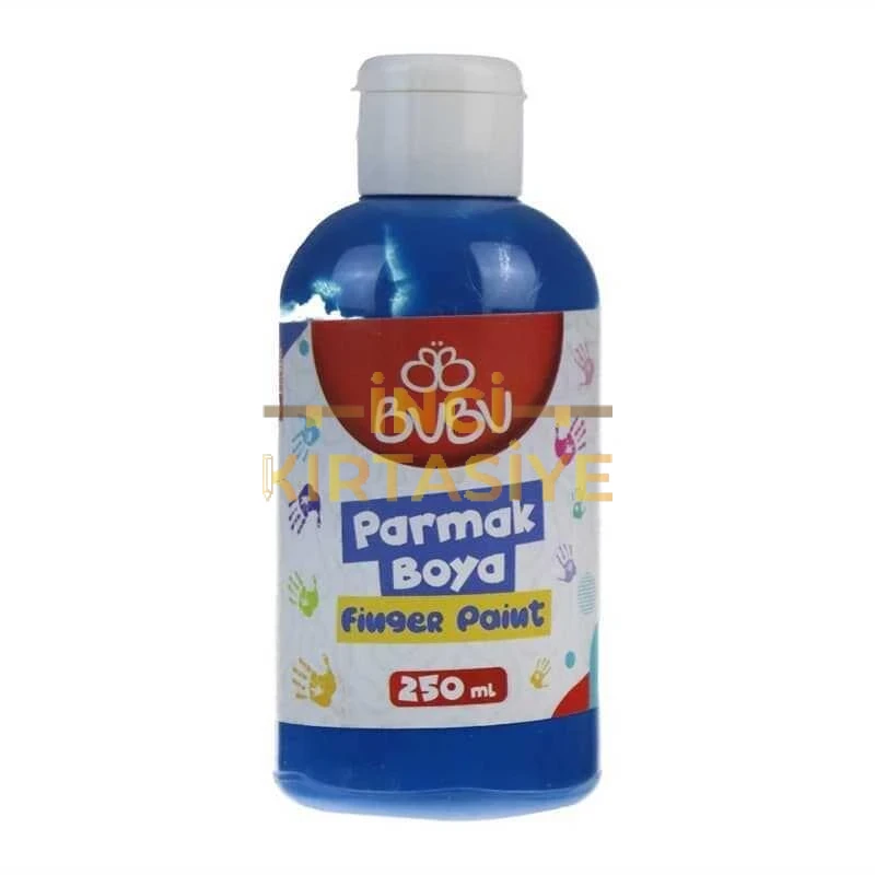 BU-BU PARMAK BOYA 250 GR. MAVİ