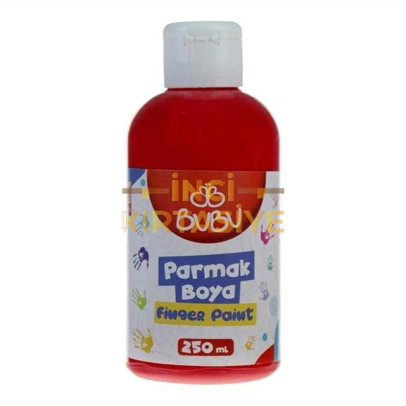 BU-BU PARMAK BOYA 250 GR. KIRMIZI