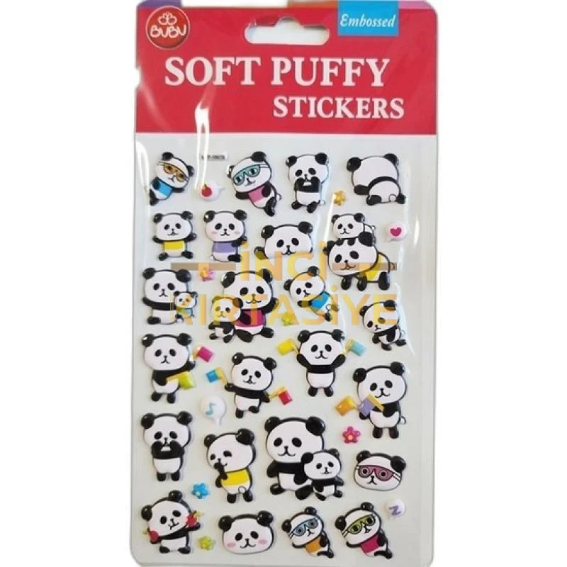 BU-BU SOFT PUFFY STICKERS PANDA 10,9X20,5