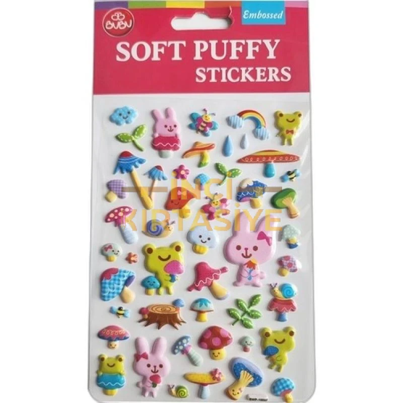 BU-BU SOFT PUFFY STICKERS FOREST LIFE 10,9X20,5