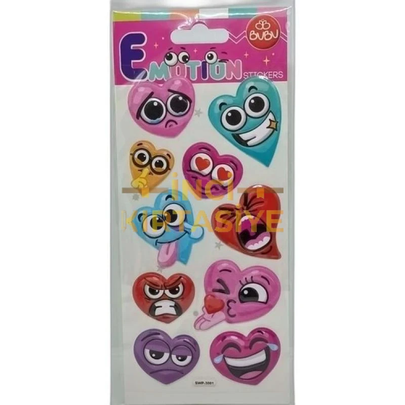BU-BU EMOTIONS EMOTIONS PUFFY STICKERS KALPLER 9X21