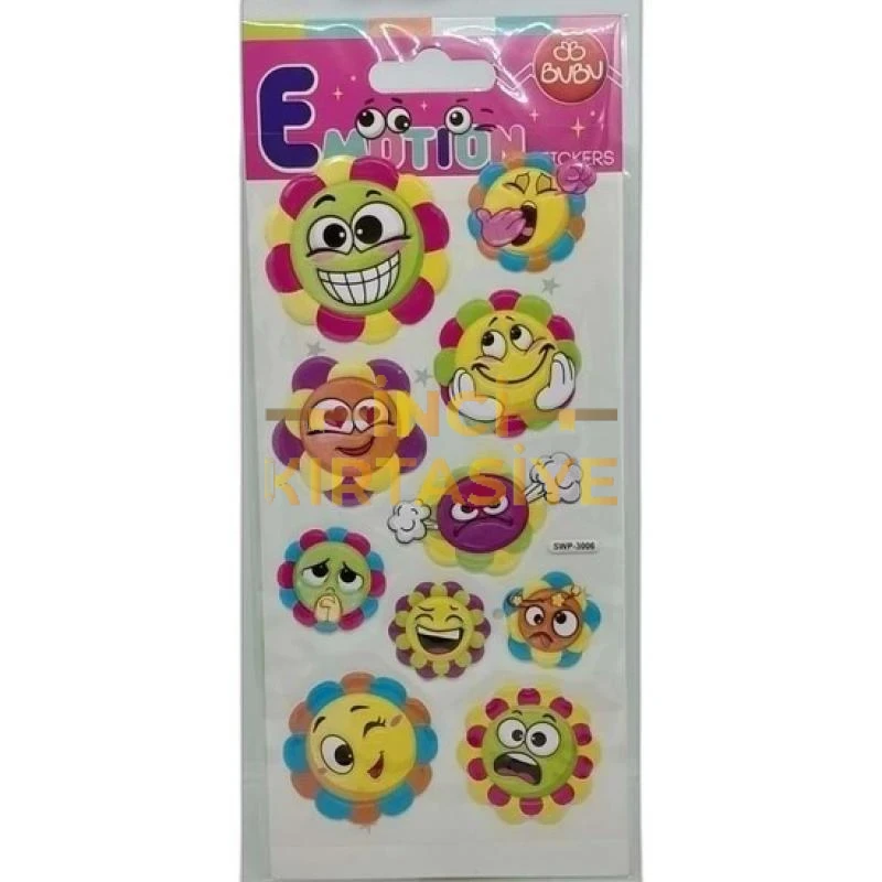 BU-BU EMOTIONS PUFFY STICKERS GUNES CICEKLER 9X21