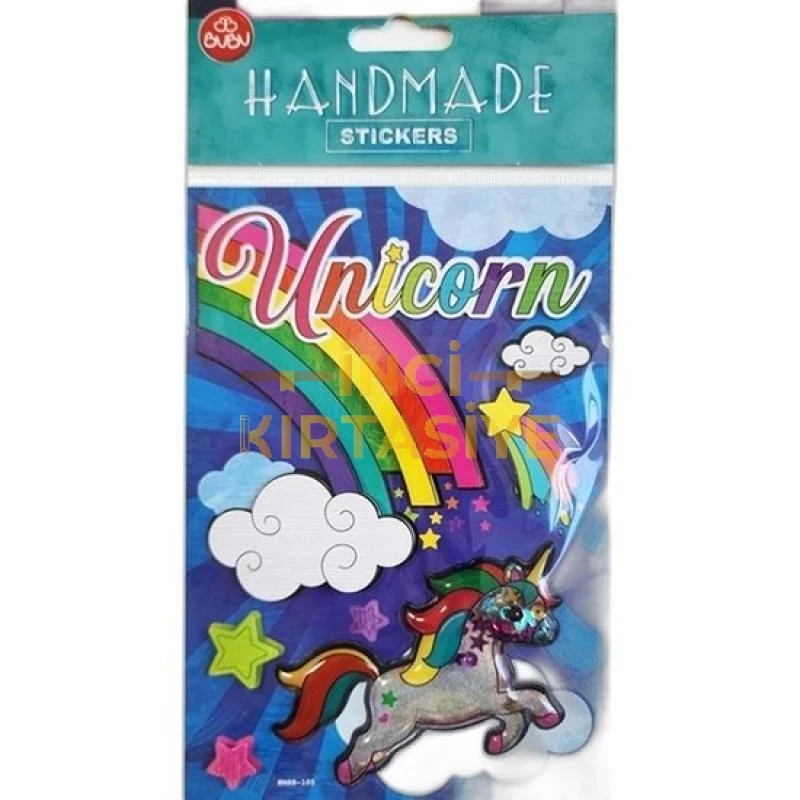 BU-BU HANDMADE STICKERS UNICORN 12,5X23,5