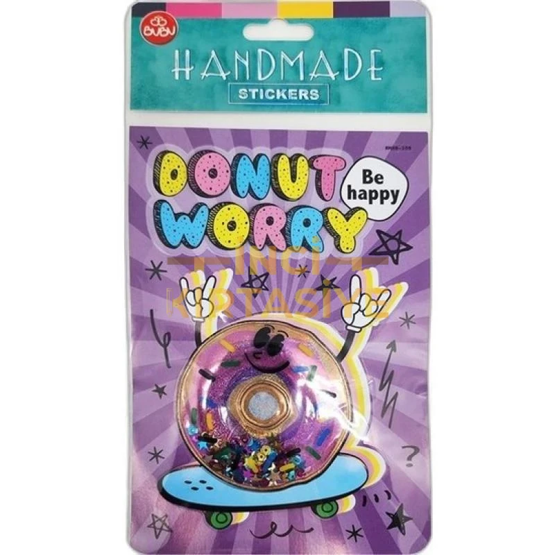 BU-BU HANDMADE STICKERS DONUT 12,5X23,5