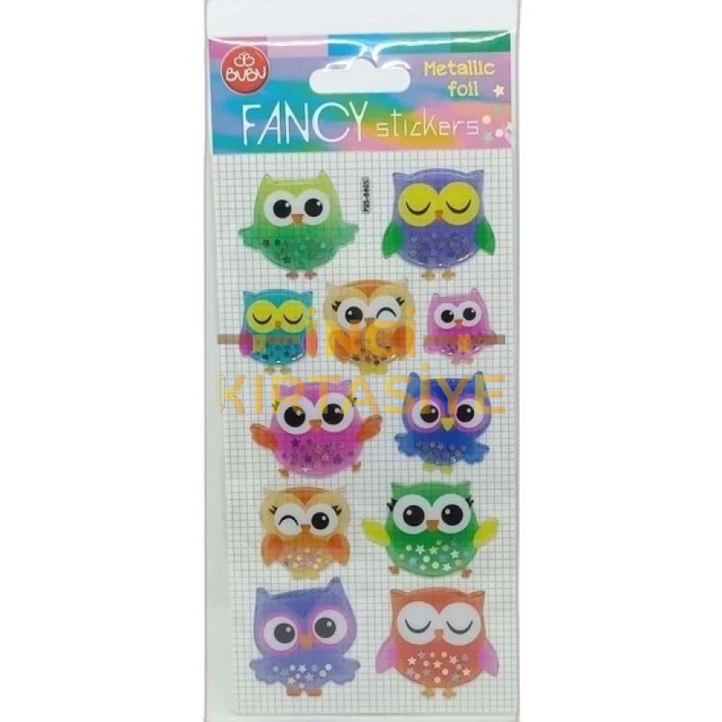 BU-BU DAMLA STICKERS BAYKUS METALIK 9X20
