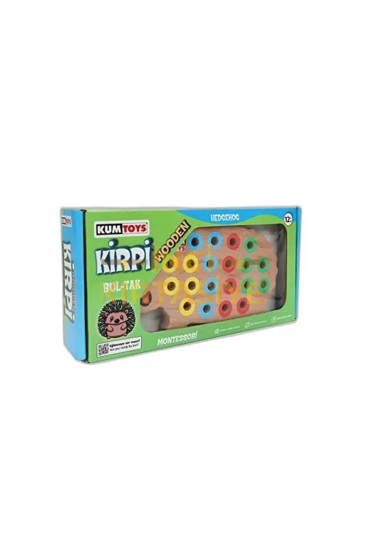 KUMTOYS WOODEN KİRPİ BUL TAK