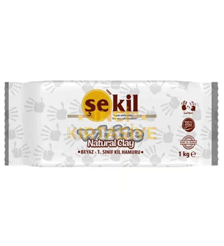 ŞEKİL BEYAZ KİL 1000 GR