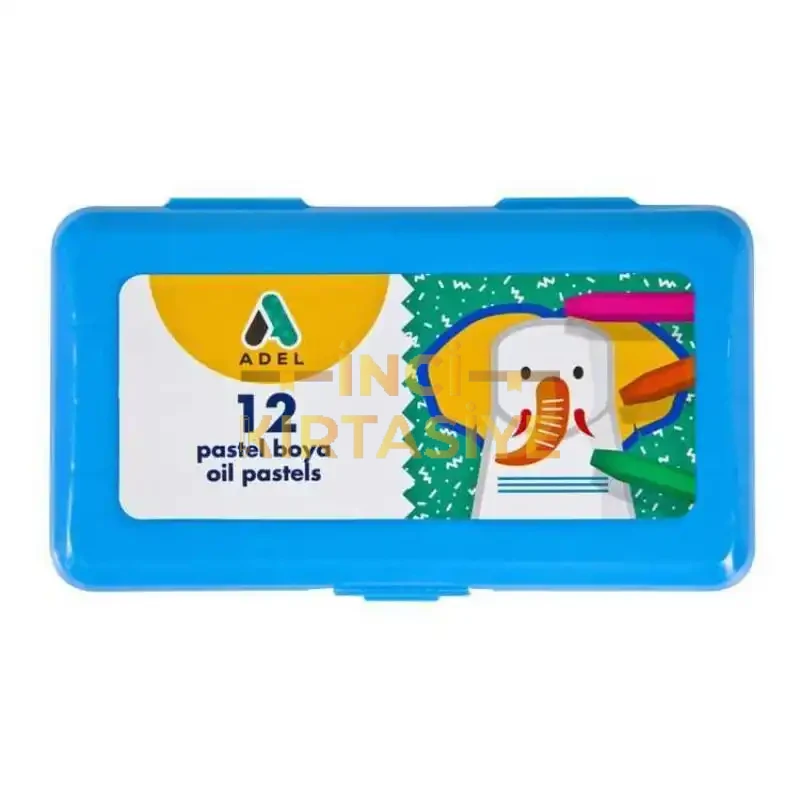 ADEL 12 RENK MAVİ PASTEL BOYA