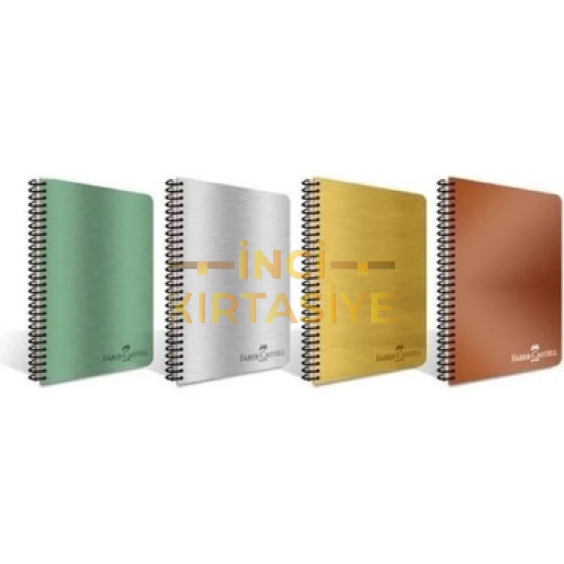 FABER-CASTELL METALİK PP SP A4 100 YAP. ÇİZGİLİ DEFTER