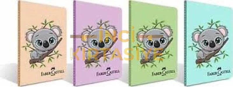 FABER-CASTELL A4 PP KOALA 60 YAP. KARELİ DEFTER