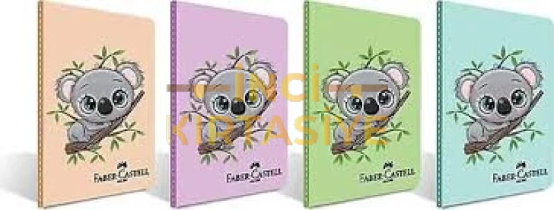 FABER-CASTELL A4 PP KOALA 80 YAPRAK  ÇİZGİLİ DEFTER